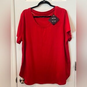 1x red T-shirt nwt short sleeve